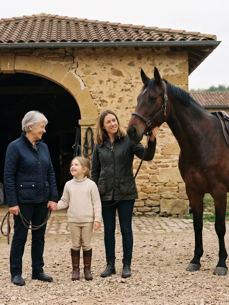 L'équipe, Les Écuries du Parc, centre équestre à La Biolle