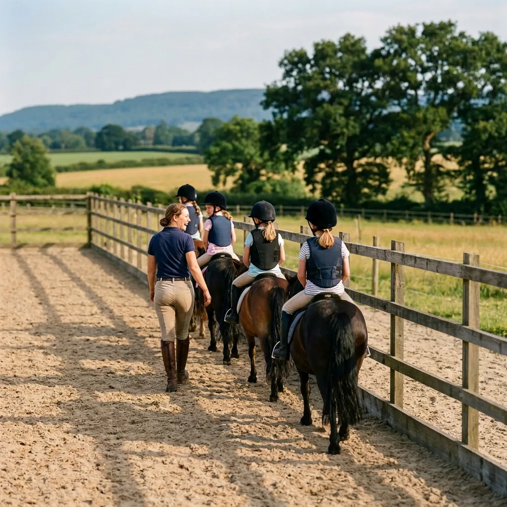 Cours de poney à La Biolle, Savoie